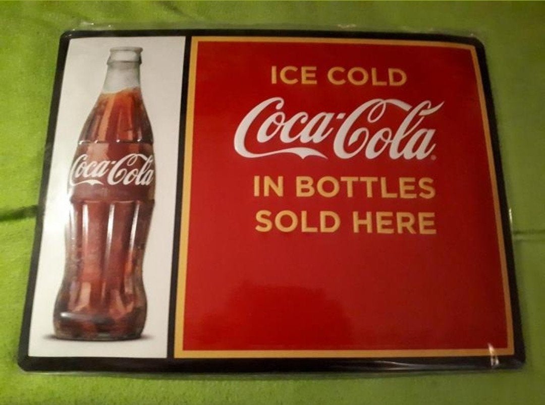 Coca Cola 20x30 cm Metalen Reclamebord, Verzenden, Nieuw, Reclamebord