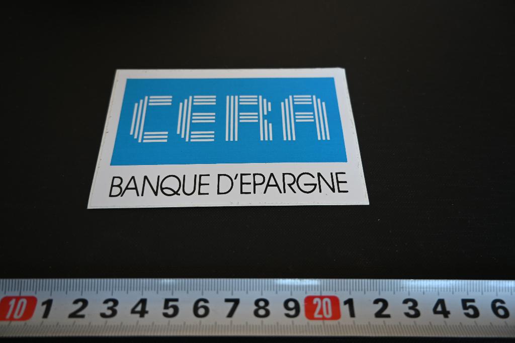 sticker logo CERA banque d'epargne, Ophalen, Zo goed als nieuw
