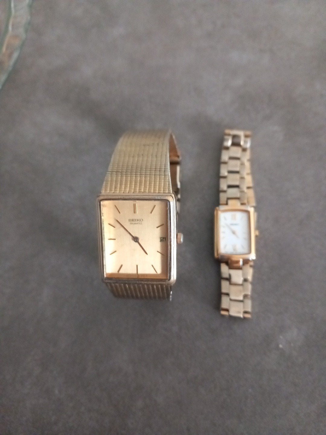 2 werkende Seiko horloges - dame en heer, Verzenden, Staal, Seiko, 1960 of later