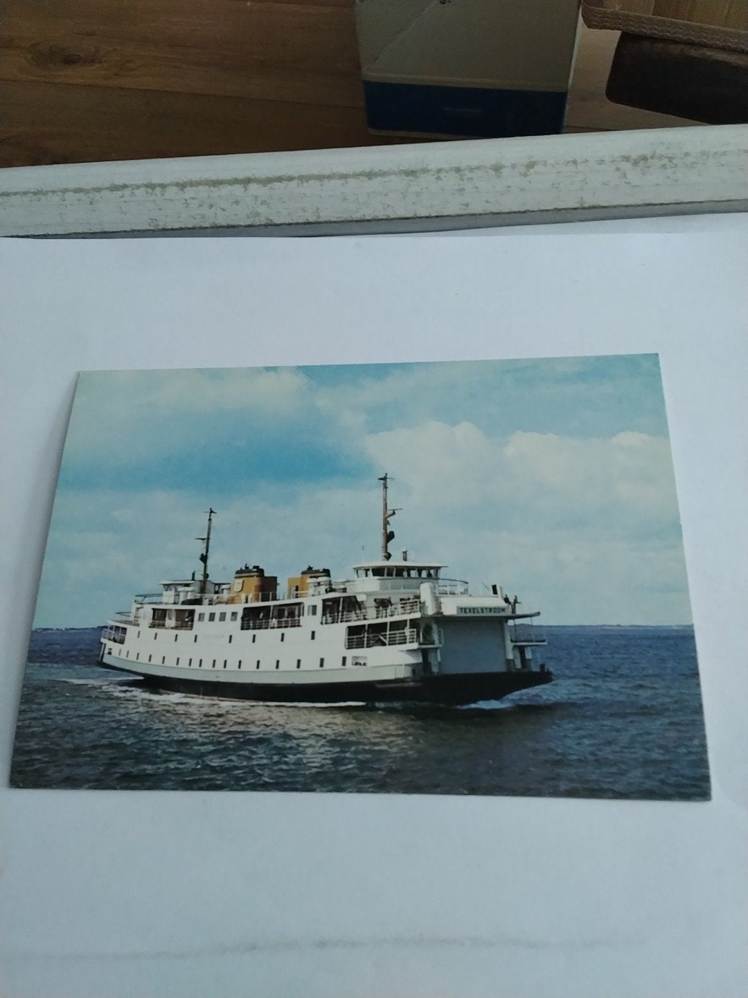 Oude ansichtkaart Texelstroom veerboot Texel, Ophalen of Verzenden
