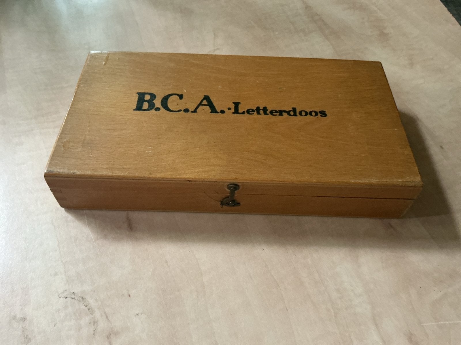 Vintage B.C.A. Letterdoos - Houten Educatief Speelgoed, Kinderen en Baby's, Ophalen of Verzenden, Gebruikt, Taal en Lezen