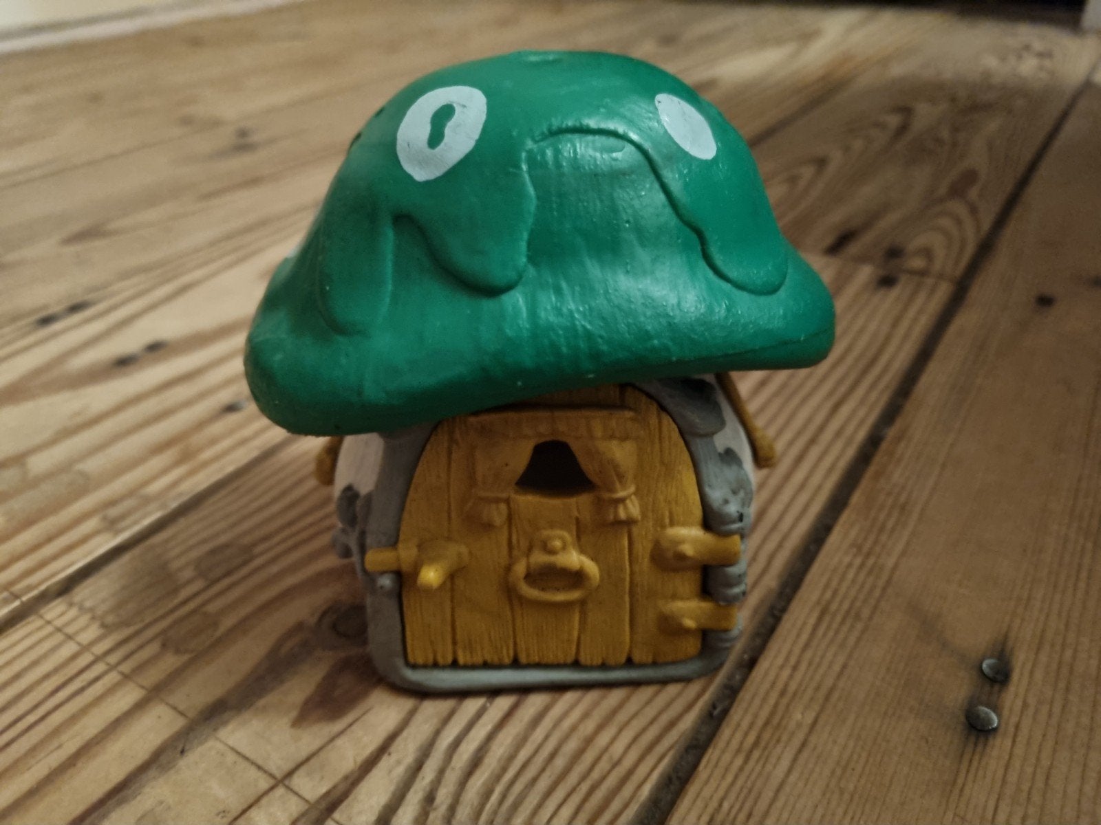 Vintage Schleich Smurfenpaddestoel Jaren '80, Ophalen of Verzenden, Gebruikt