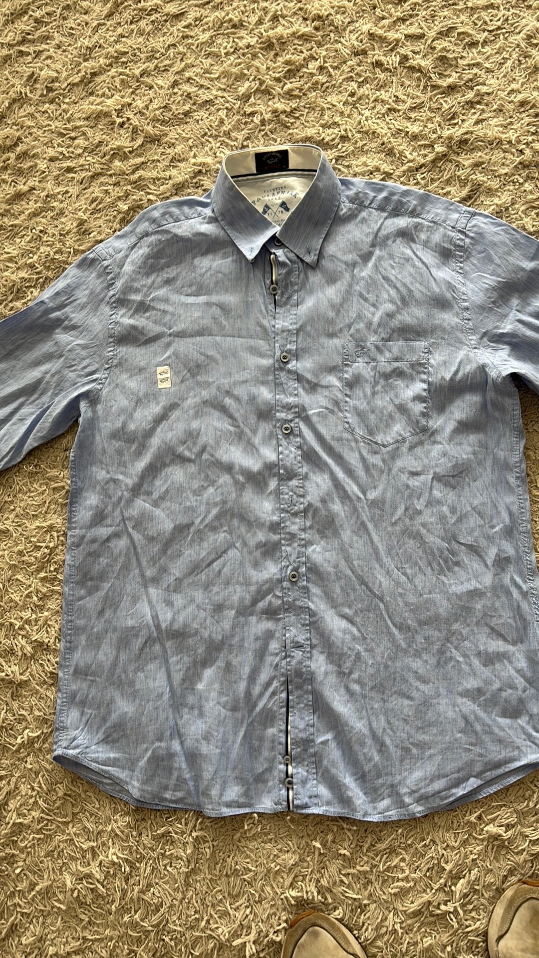 Paul&shark maat 43, Kleding | Heren, Ophalen of Verzenden, Zo goed als nieuw, Blauw, Halswijdte 43/44 (XL)
