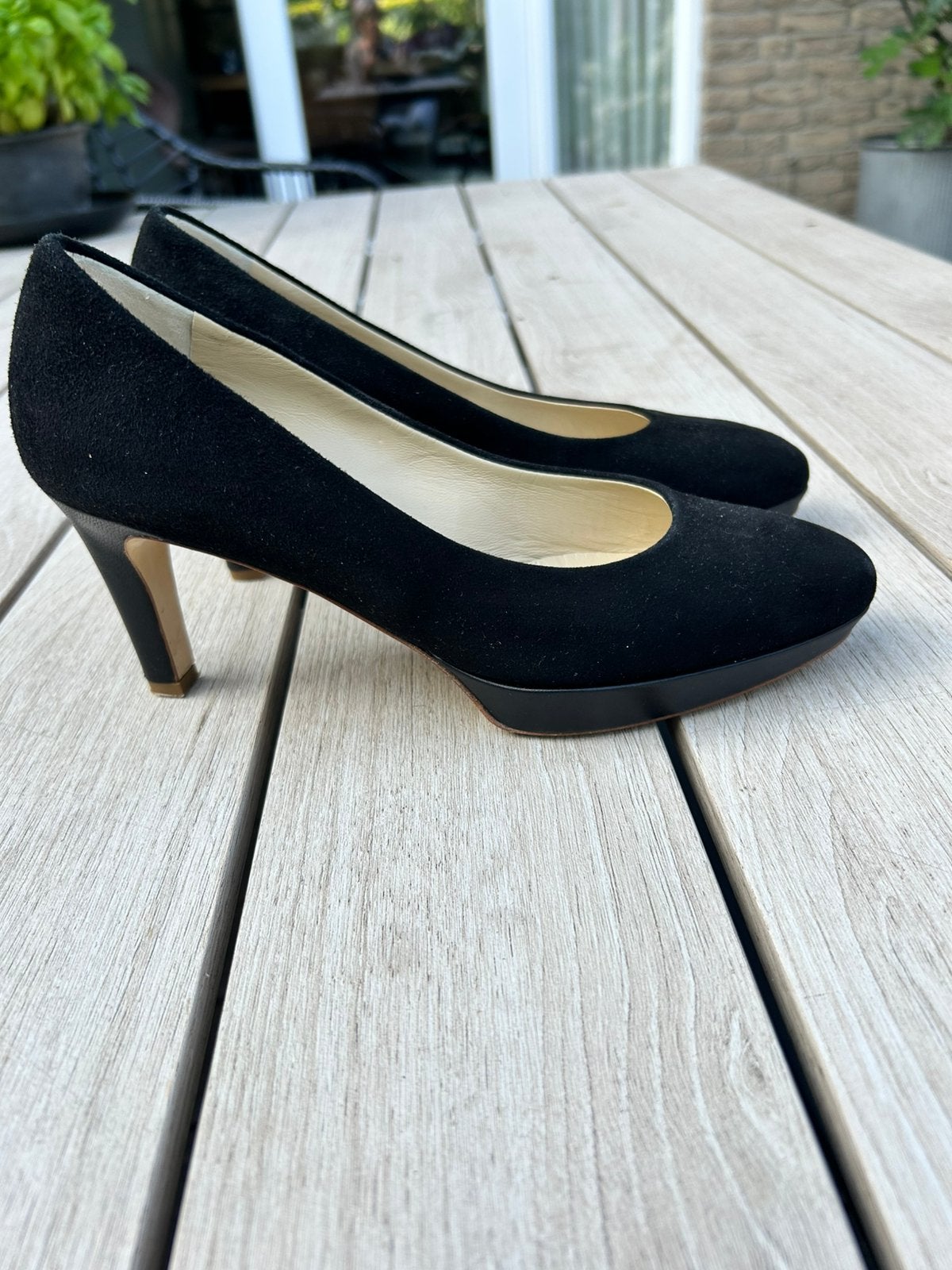 Zwarte mooie pumps, Zwart, Ophalen of Verzenden, Zo goed als nieuw, Schoenen met hoge hakken