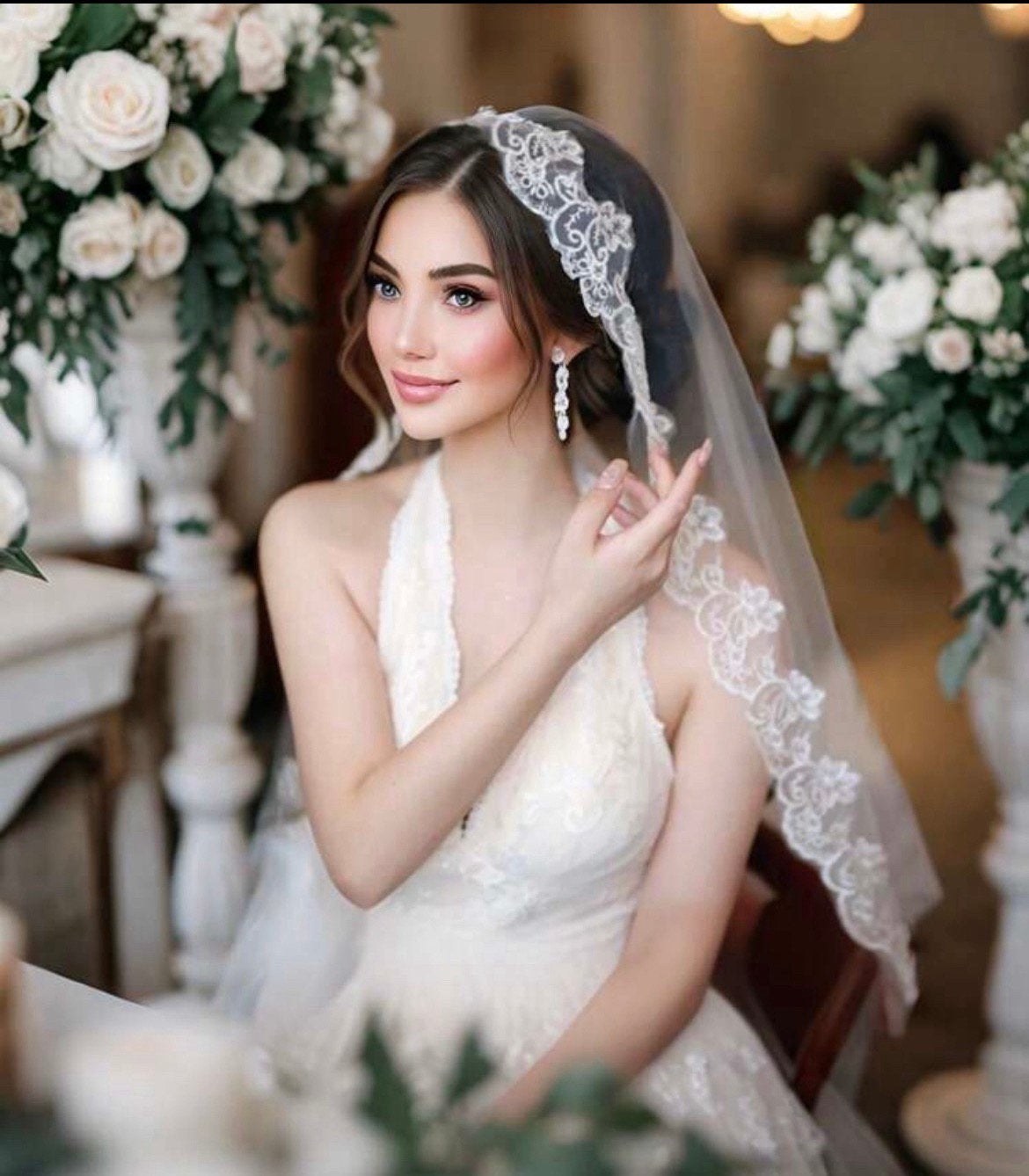Bruidssluier sluier weddingveil 1,5 meter, Verzenden, Nieuw, Wit, Accessoires