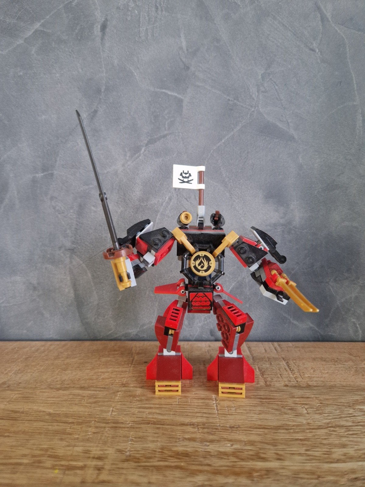 lego ninjago Samoerai Mech, Lego, Ophalen of Verzenden, Zo goed als nieuw, Compleet