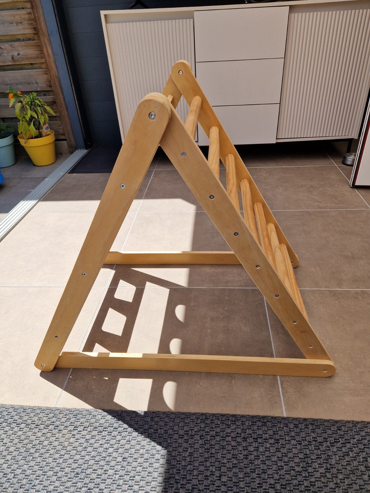 Houten Klimdriehoek voor Kinderen, Ophalen, Zo goed als nieuw, Klimwand