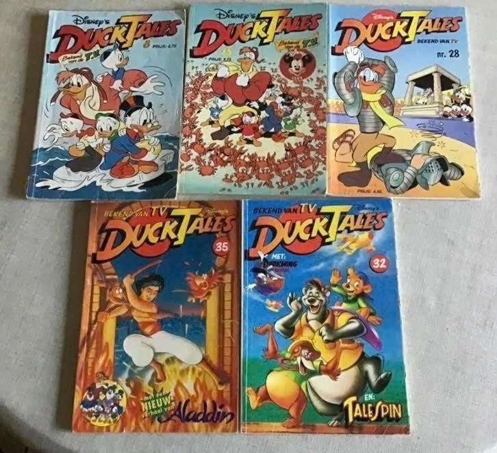 5 delen Ducktales, Verzamelen, Ophalen of Verzenden, Overige figuren, Gebruikt, Overige typen