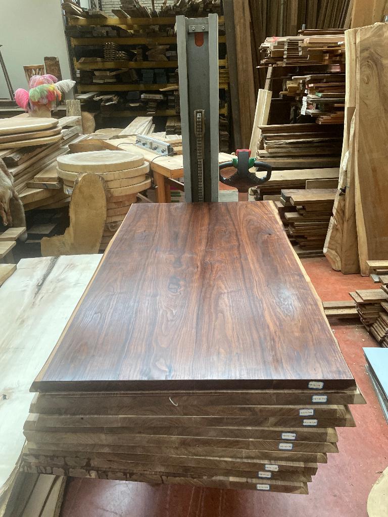 Amerikaans noten tafels en wandplanken black walnut eiken, Ophalen, 25 tot 50 mm, Overige typen, Nieuw