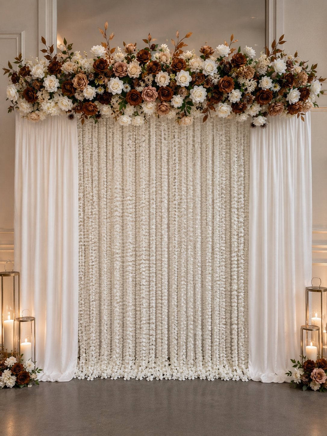 Luxe Nikah Pardah | Floral Reveal Wall | Flowerwall Verhuur, Ophalen, Nieuw, Geboorte of Huwelijk