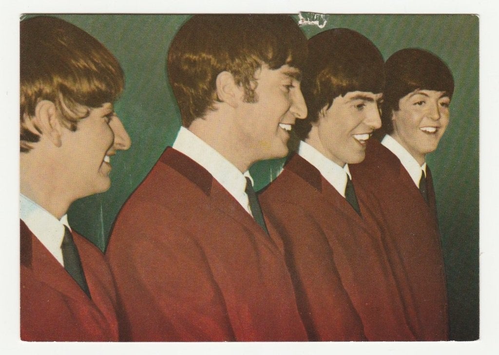 The Beatles (kaart, afmeting 14,5 * 10 cm) (D), Verzenden, Gebruikt, Foto of Kaart