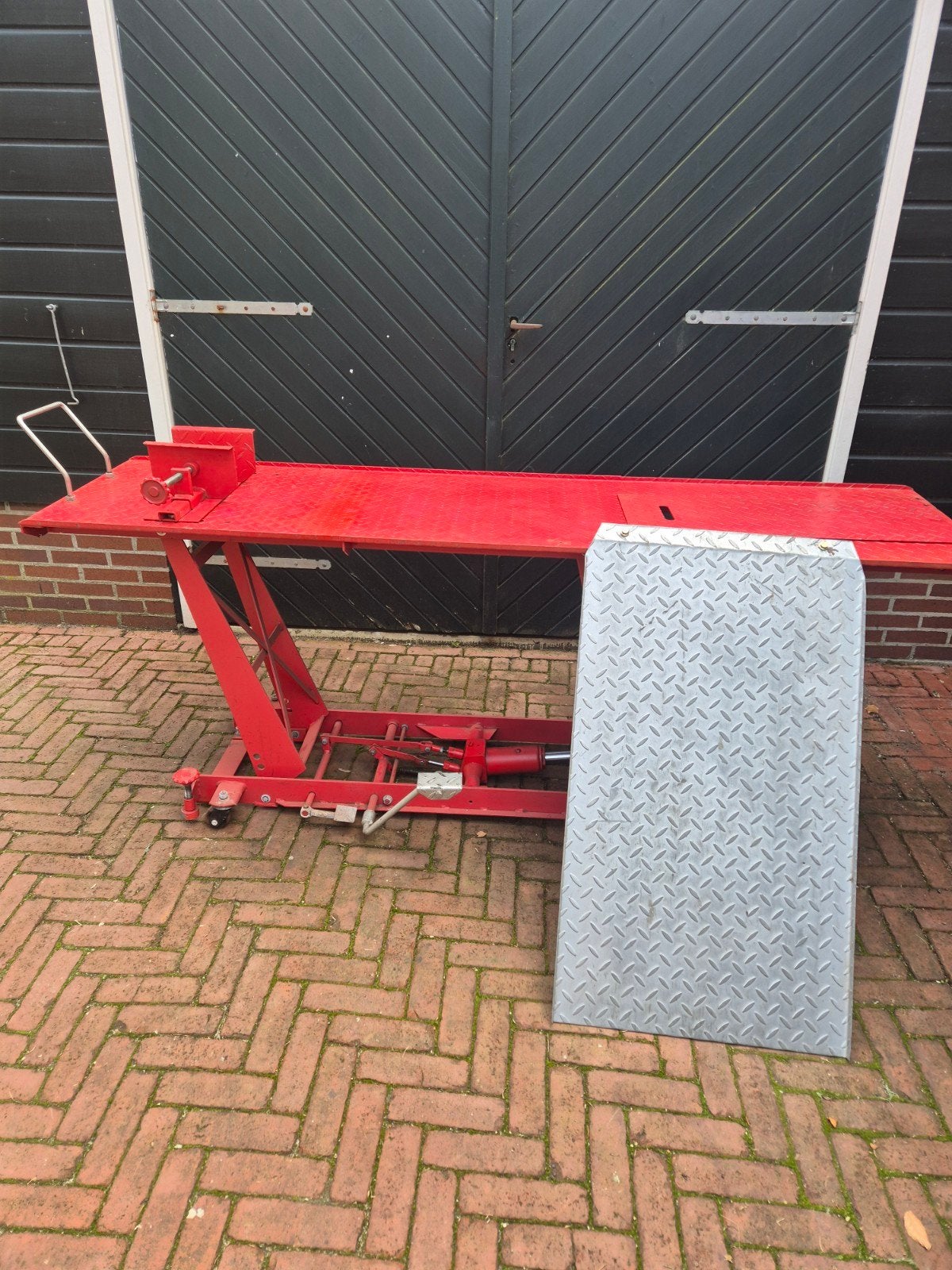 Robuuste motorheftafel - Ideaal voor onderhoud, Ophalen
