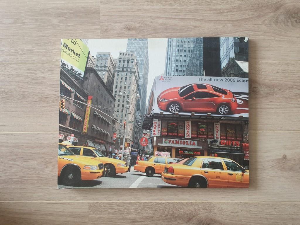 Fotoposter New York op canvas, Ophalen of Verzenden, Zo goed als nieuw, Minder dan 50 cm, Foto of Poster