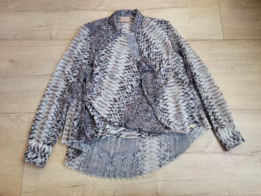 JOSH V slangenprint top maat S ~ NH0096, Ophalen of Verzenden, Zo goed als nieuw, Lange mouw, Maat 36 (S)