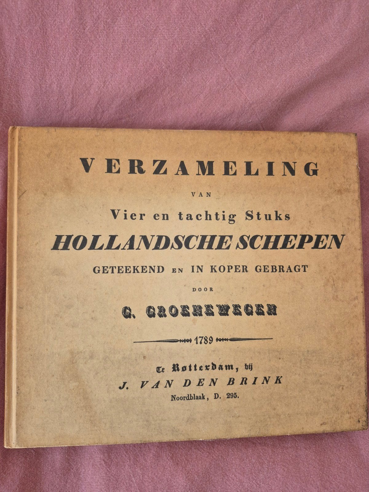Verzameling van Vier en tachtig Stuks Hollandsche Schepen, Ophalen of Verzenden, Gelezen, G. Groenewegen, Catalogus
