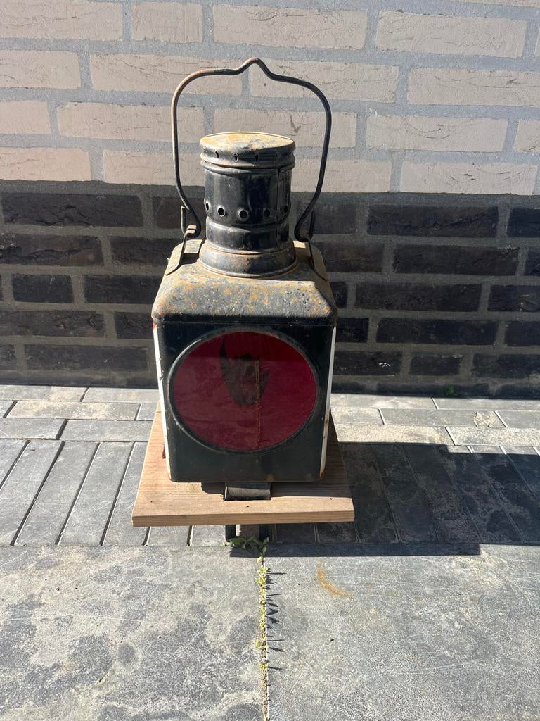Oude spoorlamp, Antiek en Kunst, Ophalen