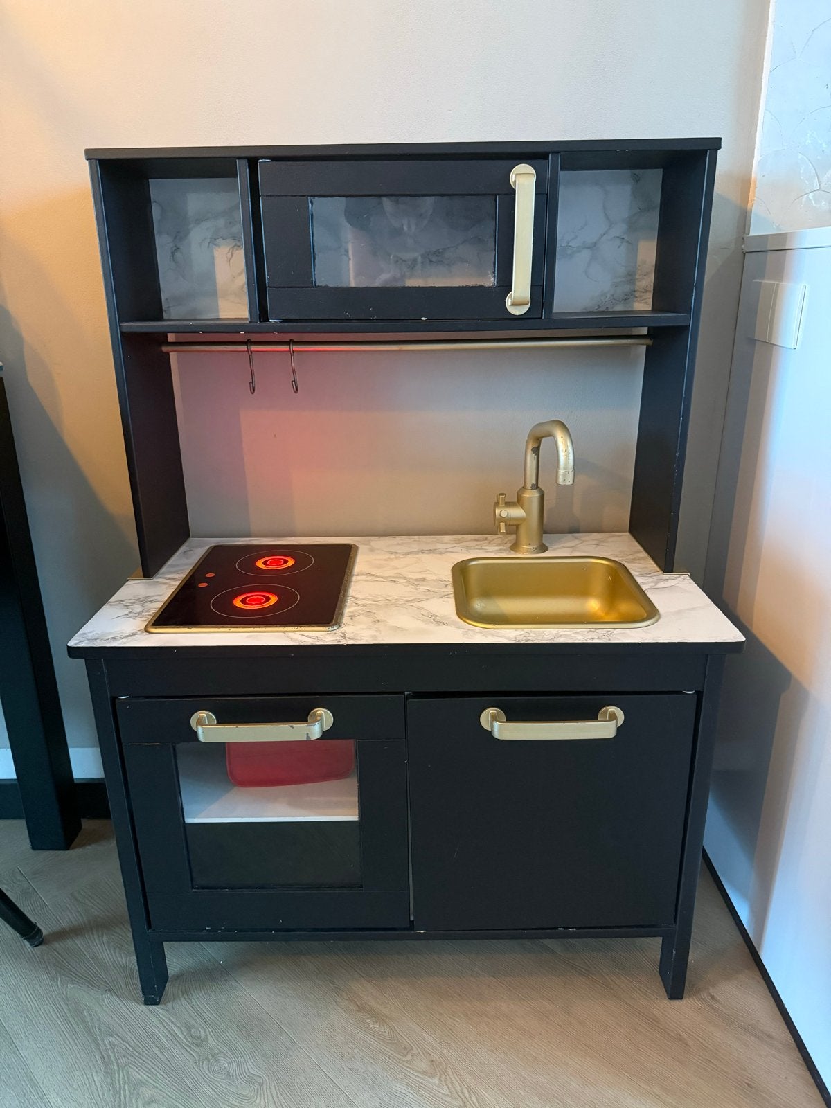 IKEA Speelkeuken Gepimpt: Italiaans Design Zwart Goud Marmer, Ophalen, Gebruikt, Ontdekken, Met licht