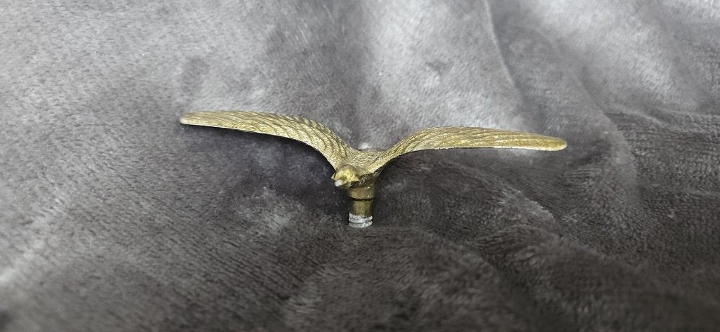 Vogel opzetstuk, messing, Ophalen of Verzenden