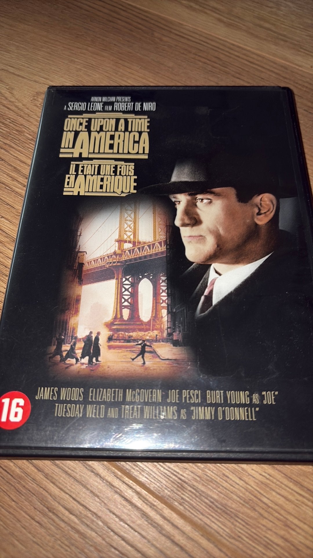 Once Upon a Time in America van Sergio Leone. Robert De Niro, Vanaf 16 jaar, Ophalen of Verzenden, Zo goed als nieuw, Actiethriller