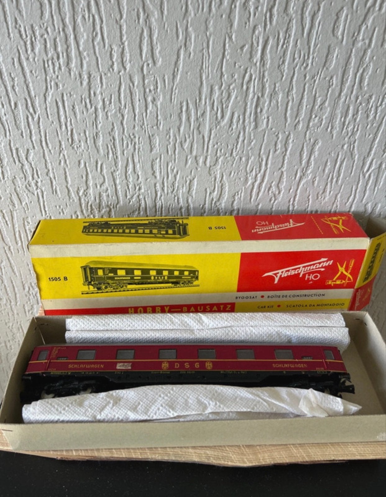 Fleischmann HO Hobby-Bausatz 1505 B DSG Schlafwagen, Verzenden, Gebruikt, Wagon, Fleischmann