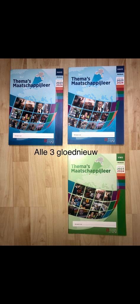 HAVO & VWO 4 maatschappijleer werkboeken, Boeken, Ophalen of Verzenden, Zo goed als nieuw, Overige niveaus, Maatschappijleer