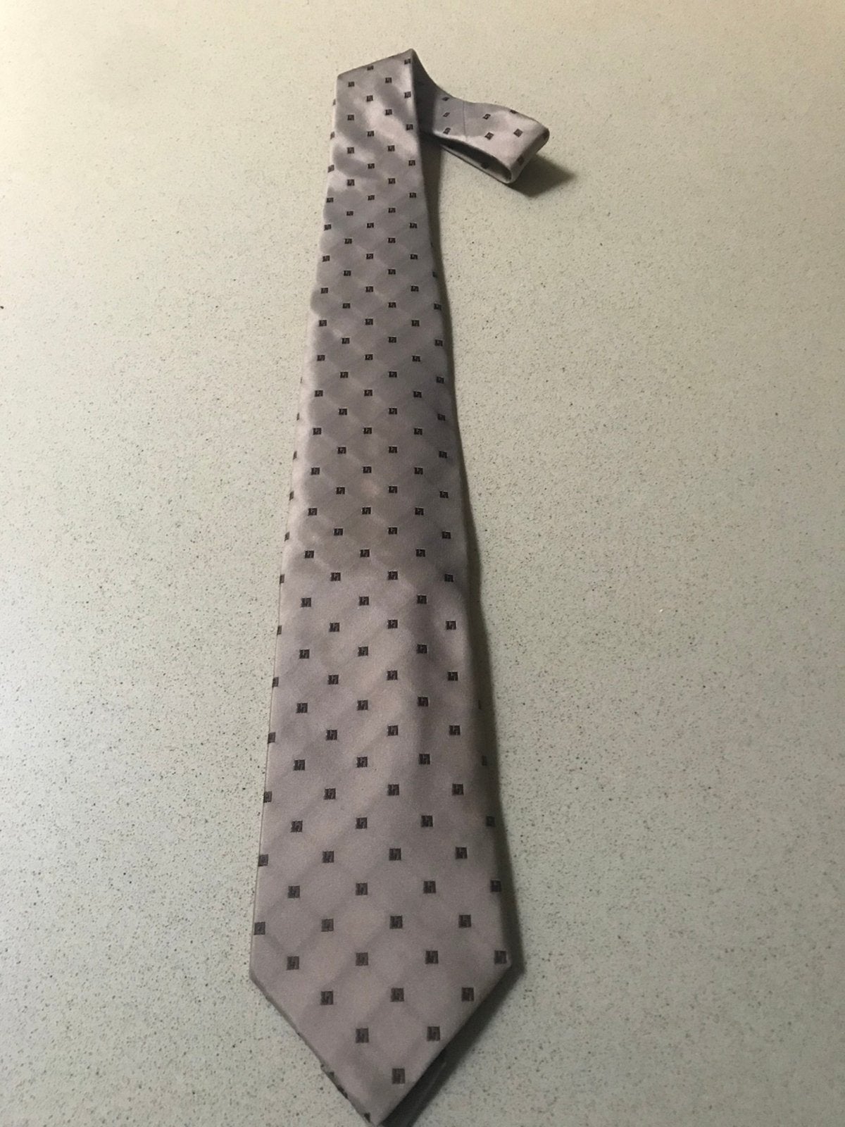 Prochownick stropdas 100 % zijde, Kleding | Heren, Ophalen of Verzenden, Nieuw, Bruin, Met patroon