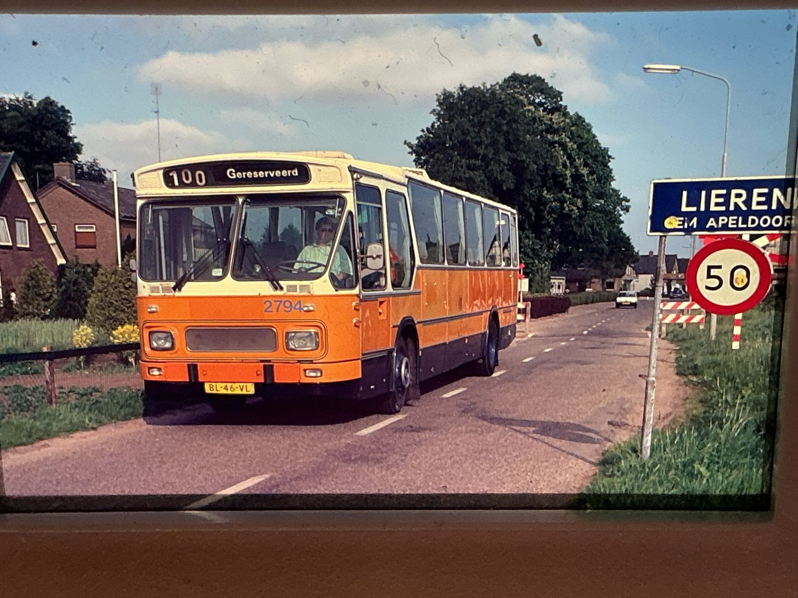 Autobusdia bij Lieren gemeente Apeldoorn, Verzamelen, Verzenden, Bus of Metro, Overige typen