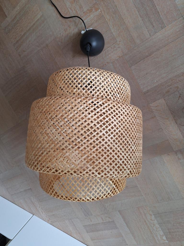 IKEA Rotan Hanglamp - Natuurlijke Bamboe Look, Huis en Inrichting, Lampen | Hanglampen, Ophalen, Bohemian, Scandinavisch, Natuurlijk