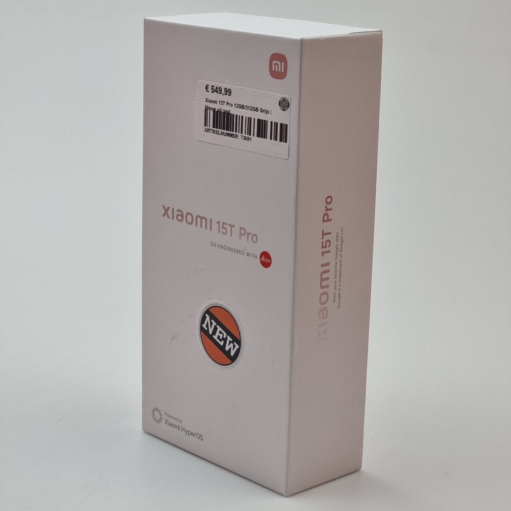 Xiaomi 15T Pro 12GB/512GB Grijs | Nieuw uit seal, Xiaomi, Gebruikt, Support@xiaomi.com, Xiaomi Campus
No. 33, Xierqi Middle Road
Haidian District, Beijing
China