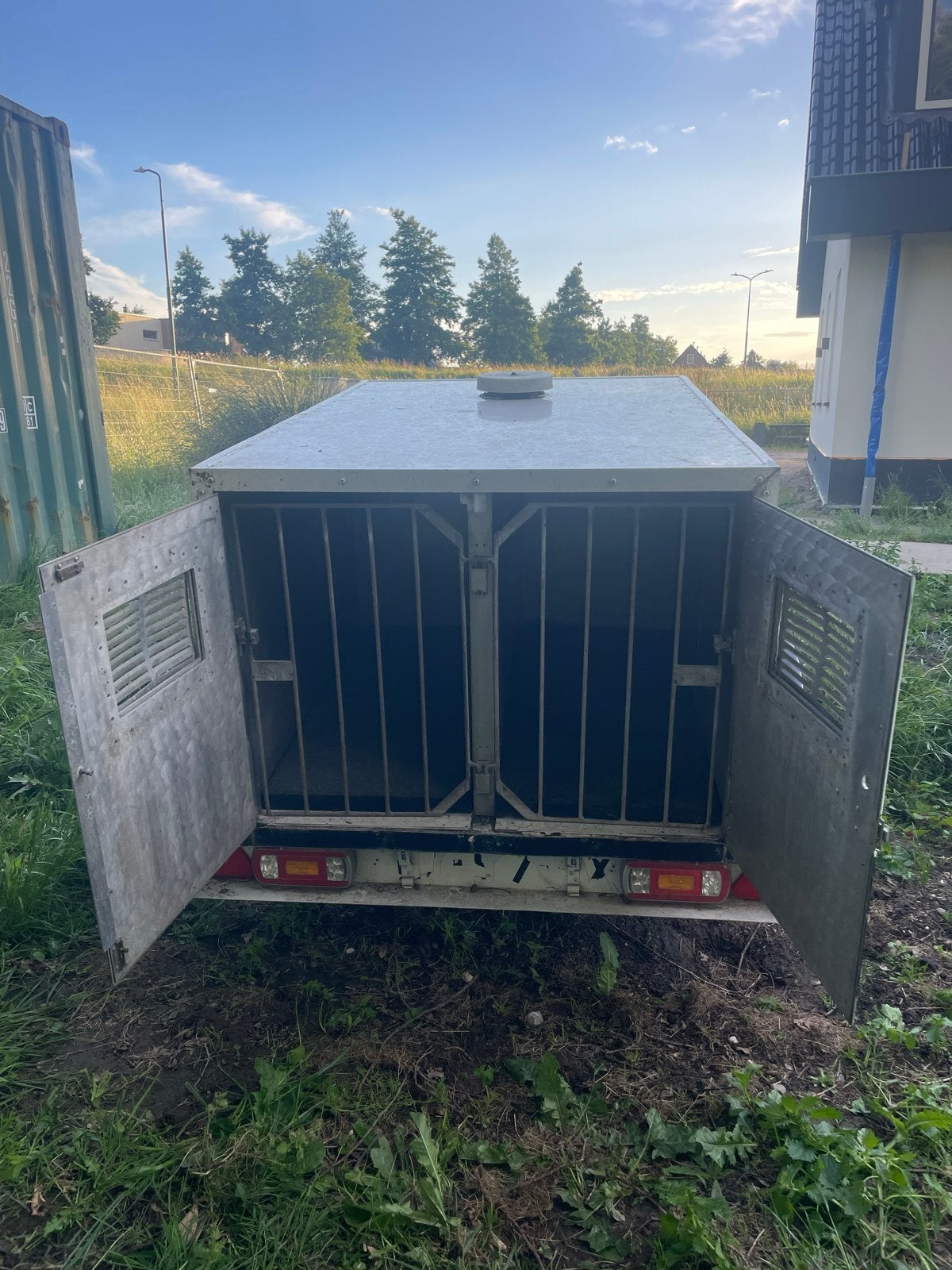 Hondenkar / Hondentrailer 3 vaks, Dieren en Toebehoren, Ophalen, Gebruikt
