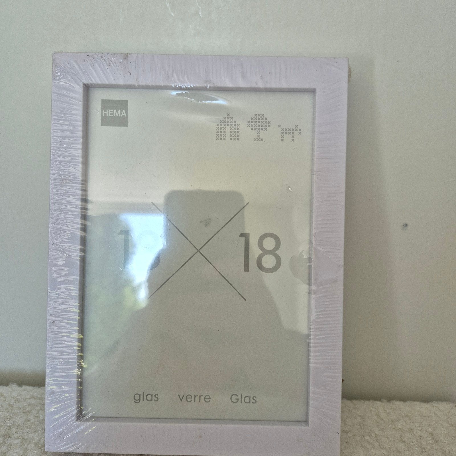 Nieuwe HEMA fotolijst wit 13x18 cm, Nieuw, Standaard fotolijst, Ophalen of Verzenden, Kunststof