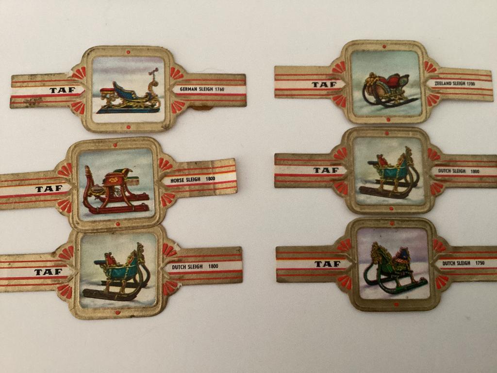 TAF sigarenbandjes, serie slee, Ophalen of Verzenden, Gebruikt, Sigarenbandjes