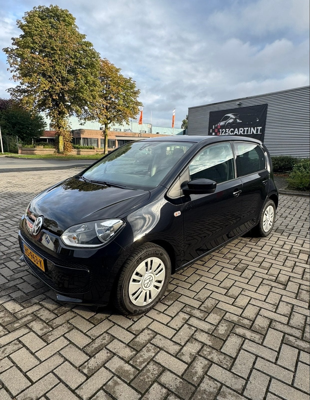 Volkswagen up! 1.0 Ecofuel 68PK 5D BMT 2015 Zwart, Auto's, Voorwielaandrijving, 37 €/maand, Up!, CNG (Aardgas)