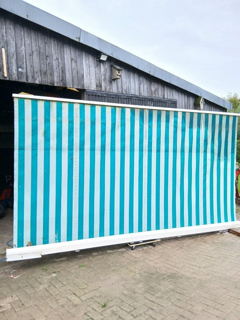 Te Koop zonnescherm elektrisch 4,10 m, Gebruikt, Elektrisch, Ophalen of Verzenden, 150 tot 300 cm
