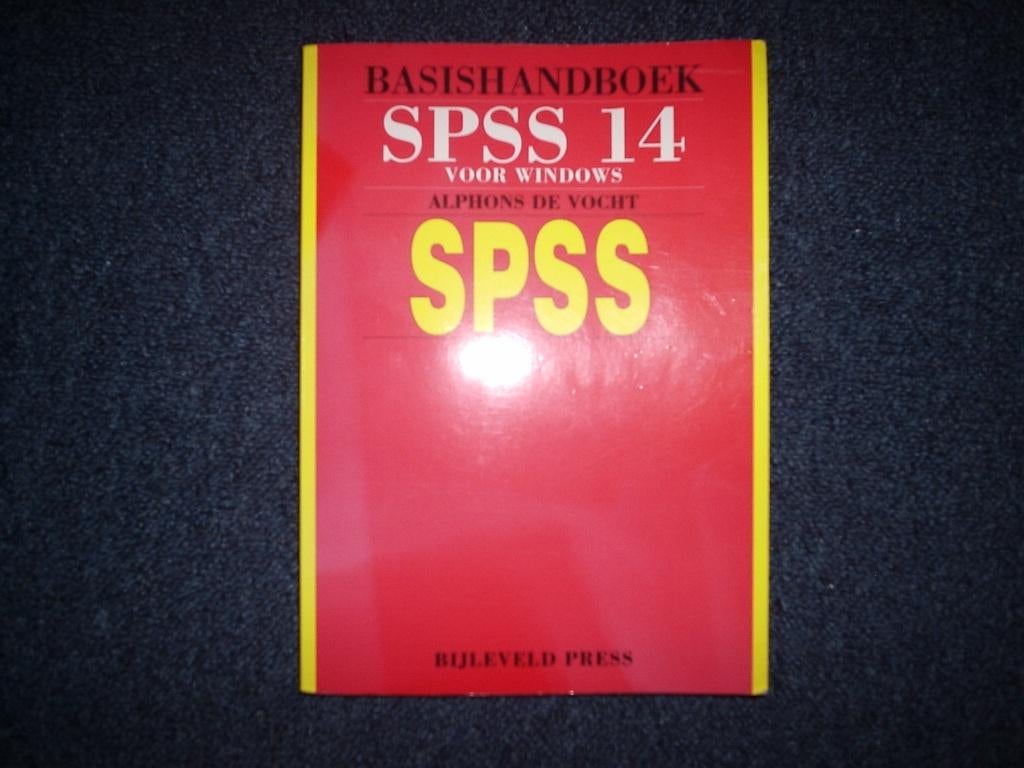 A. De Vocht - Basishandboek SPSS 14 voor Windows, Boeken, Informatica en Computer, Gelezen, Software, Ophalen