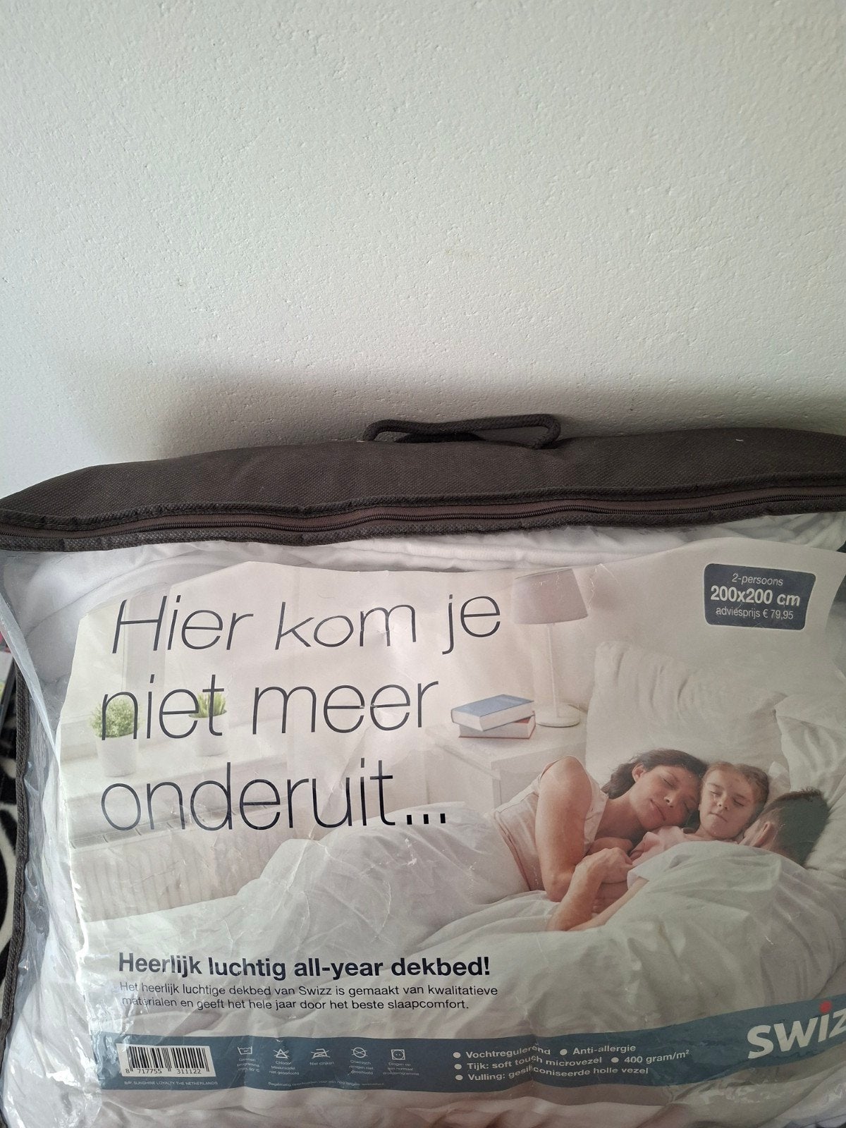 dekbed merk swizz tweepersoons 200x200, Huis en Inrichting, Wit, Tweepersoons, Ophalen of Verzenden, Deken of Dekbed