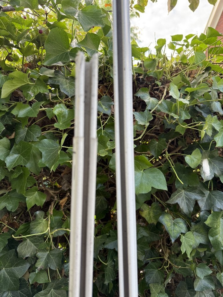 gordijnrail, Ophalen, Gebruikt, In te korten, Wit