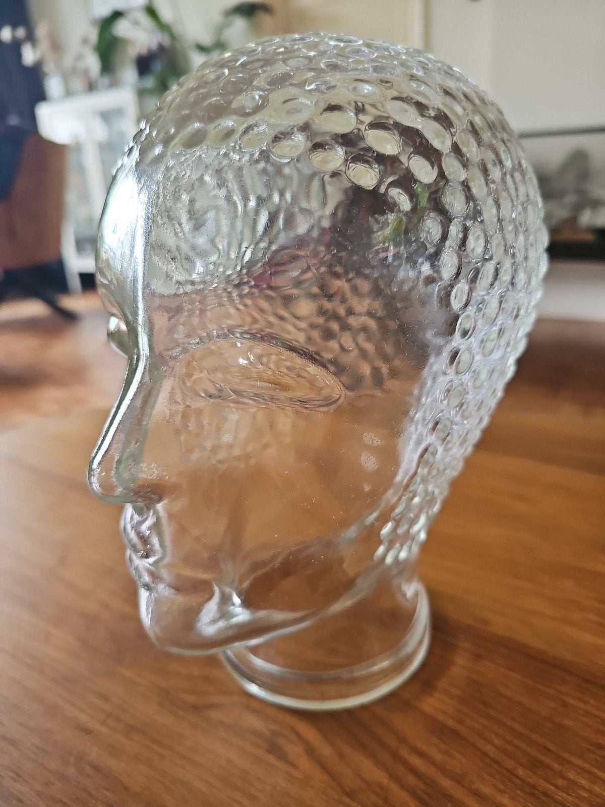 Vintage Glazen Mannequin / kop hoofd - Decoratie, Ophalen