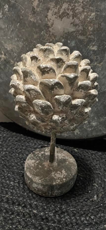 Nieuw Stenen ornament bloem brocante landelijk beeld flower, Ophalen of Verzenden