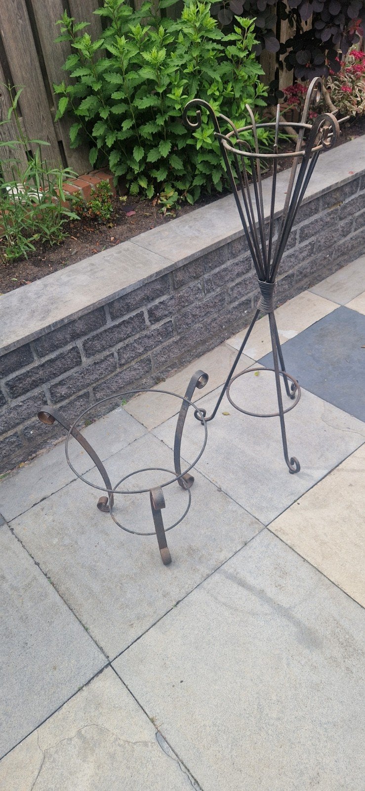 Bloempot houders, Ophalen, Rond, Metaal, Minder dan 30 cm