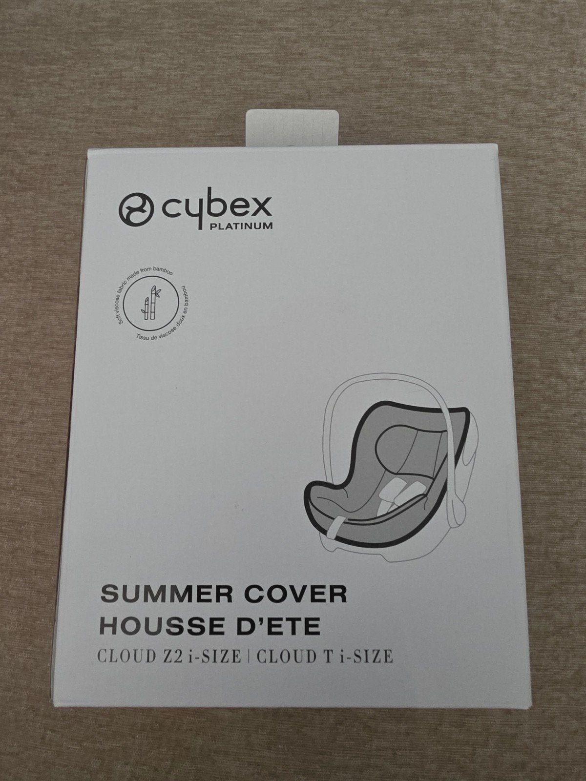 Cybex Platinum Grey Zomerhoes Cloud Z2 i-Size / Cloud T i-Si, Ophalen of Verzenden, 0 t/m 13 kg, Overige merken, Isofix