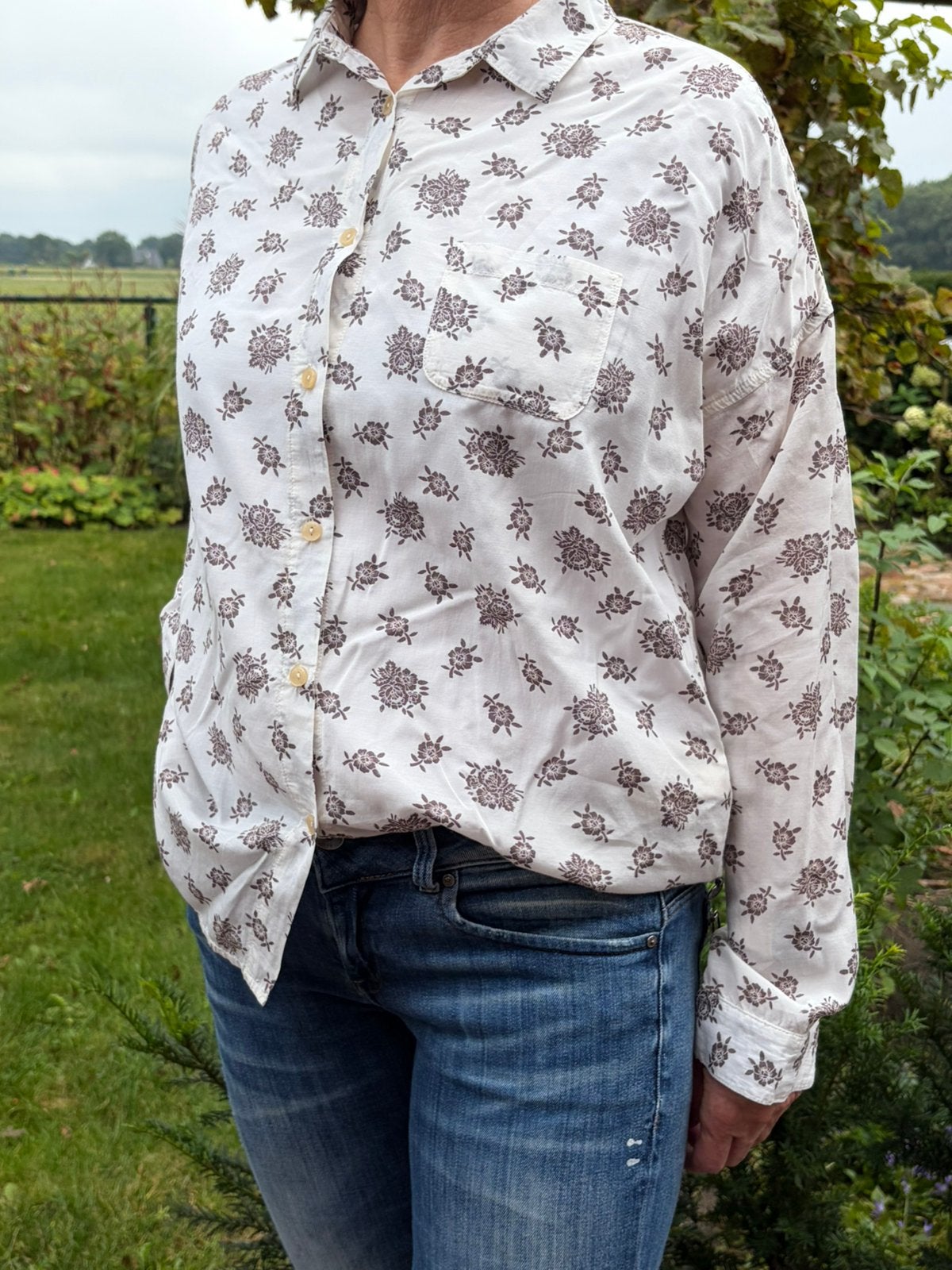 Nette scotch and Soda blouses, Ophalen of Verzenden, Zo goed als nieuw, Maat 42/44 (L), Wit