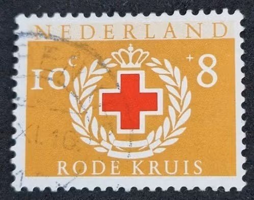 Nederland 1957 - nvph 698 - Rode Kruis, Postzegels en Munten, Ophalen of Verzenden, Na 1940, Gestempeld