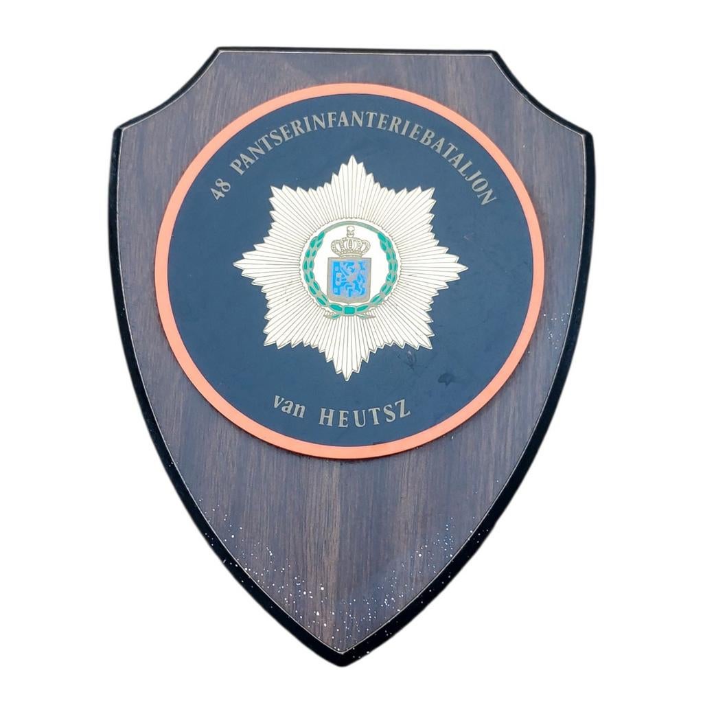 Wapenschild 48e Pantserinfanteriebataljon 'van Heutsz', Verzamelen, Ophalen of Verzenden, Landmacht, Nederland, Embleem of Badge