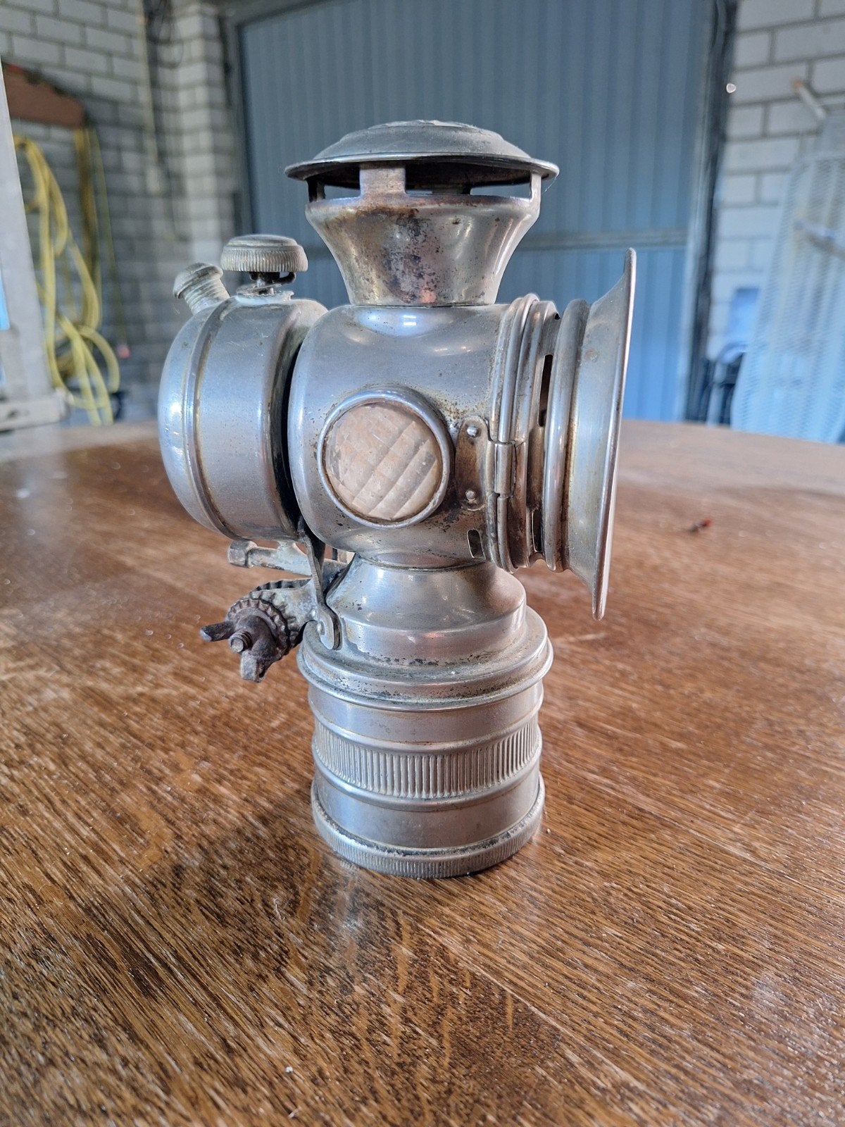 Vintage fietslamp - Antieke koplamp voor fiets, Ophalen of Verzenden, Gebruikt, Dynamo, Voorlicht