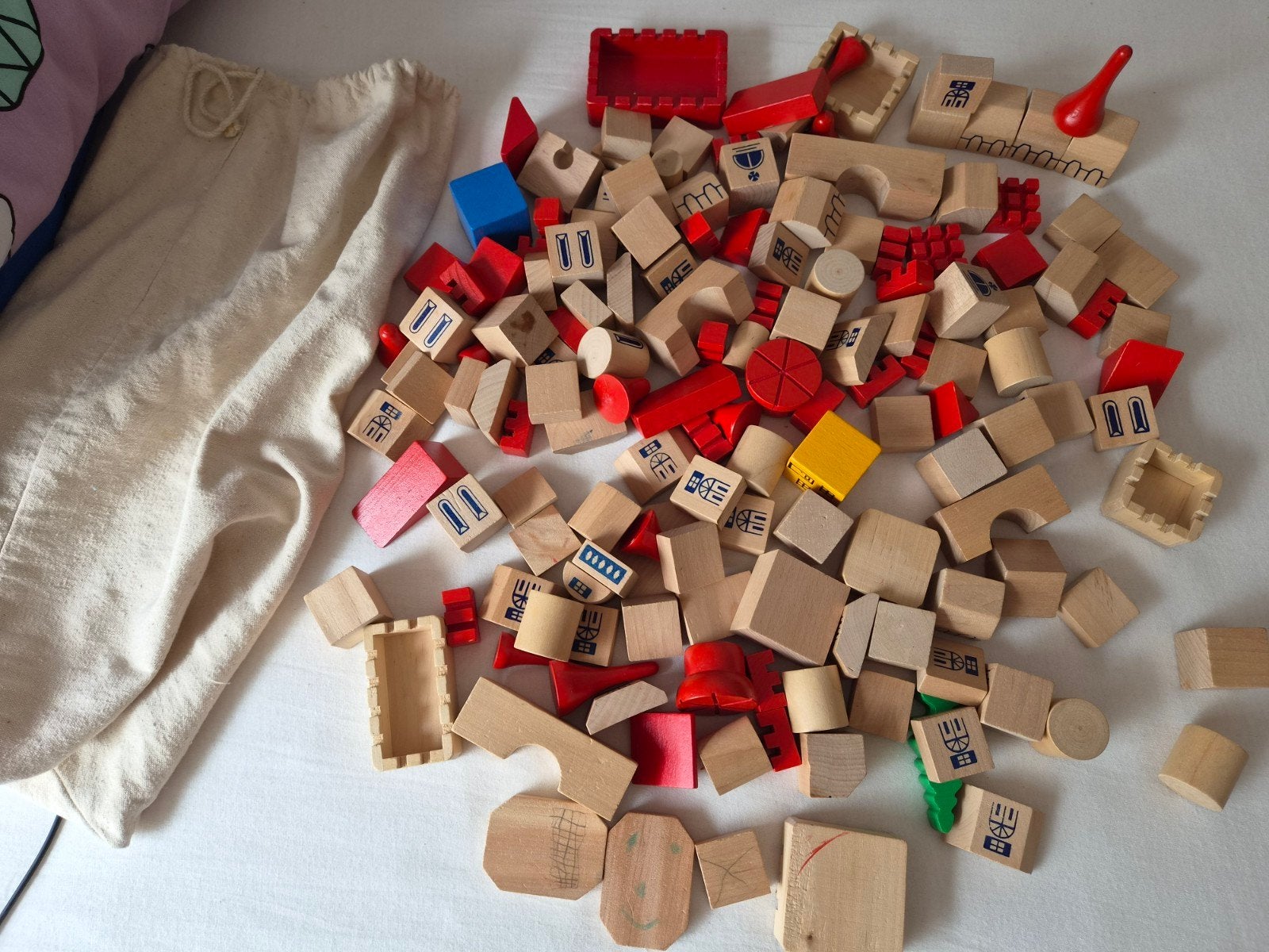 Houten blokken set., Ophalen of Verzenden, Gebruikt, Overige typen