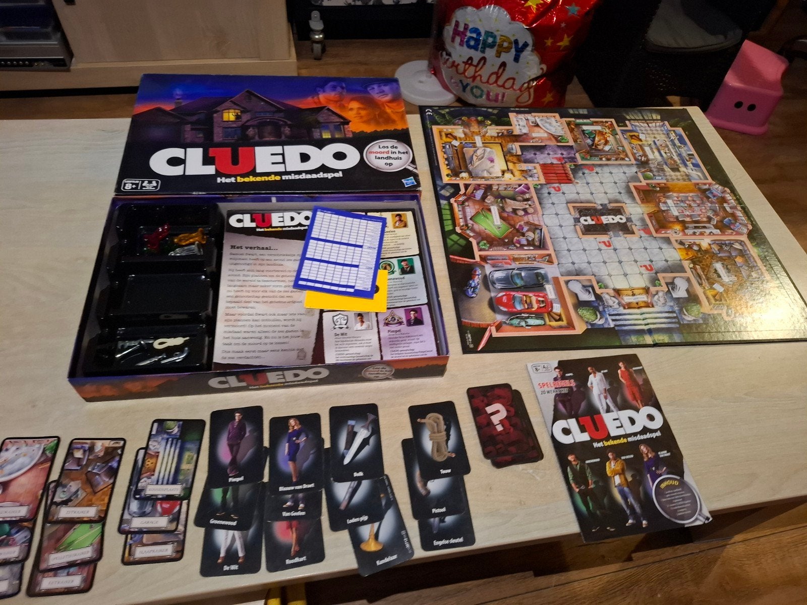 Cluedo: Het bekende misdaadspel - Compleet en in goede staat, Ophalen of Verzenden, Parker, Nvt, Nvt