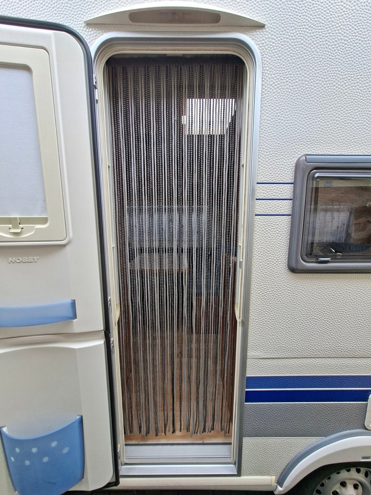 Vliegengordijn voor caravan, Ophalen, Gebruikt