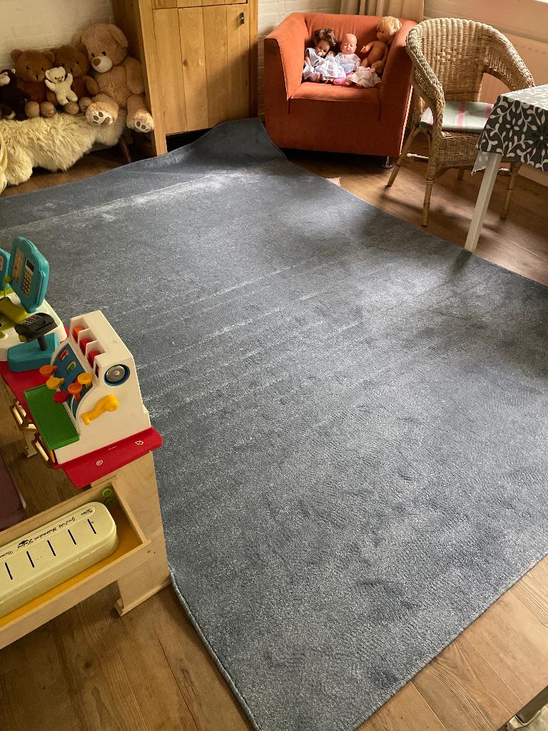 Blauw vloerkleed 2x3 meter, Huis en Inrichting, Stoffering | Tapijten en Kleden, Ophalen, Blauw, Neutraal, 200 cm of meer