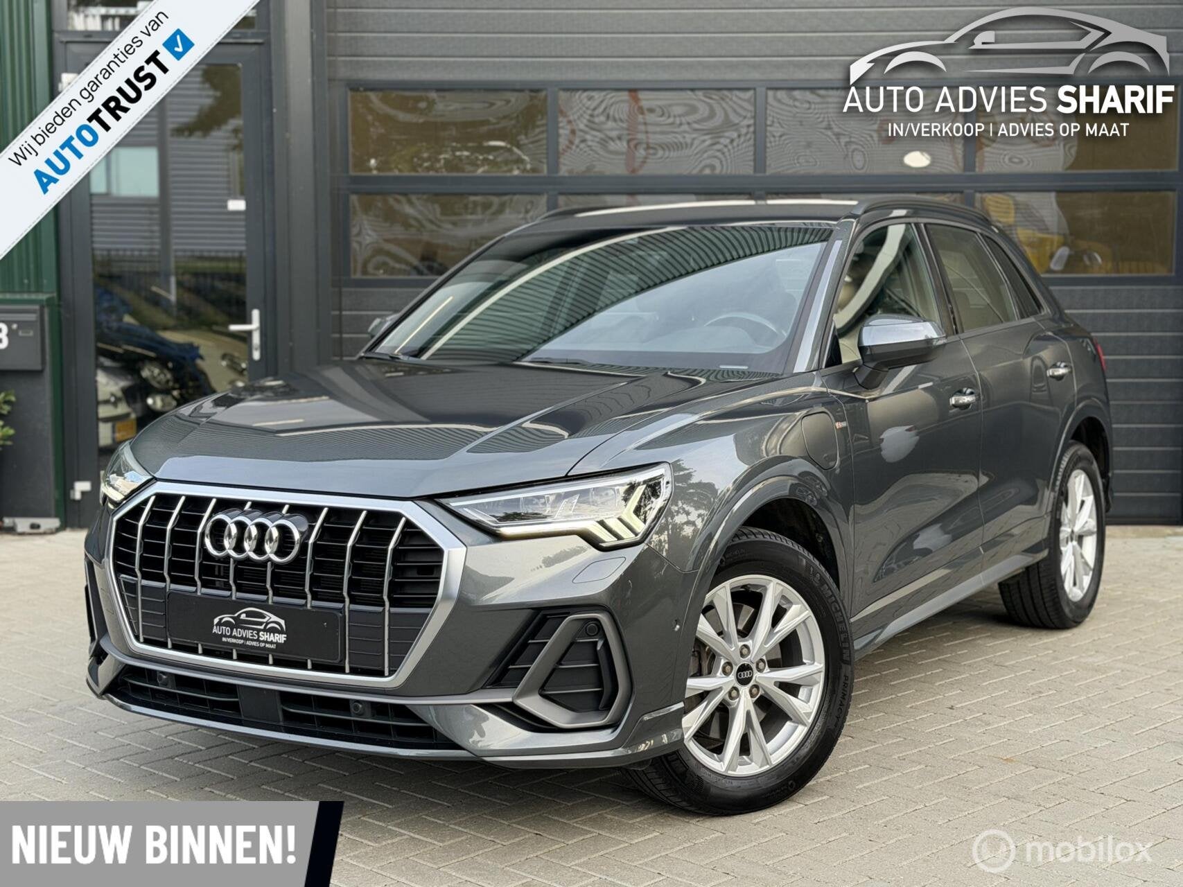Audi Q3 45TFSIe 3XS-line Camera|Blindspot|Matrix|Keyless|BTW, Auto's, Dealer onderhouden, Gebruikt, Met garantie (alle), 245 pk